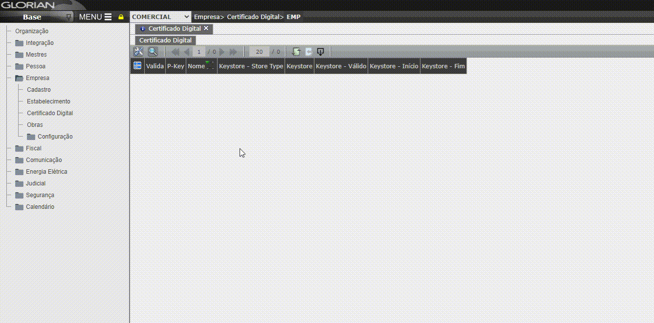 Cadastrar Certificado Digital