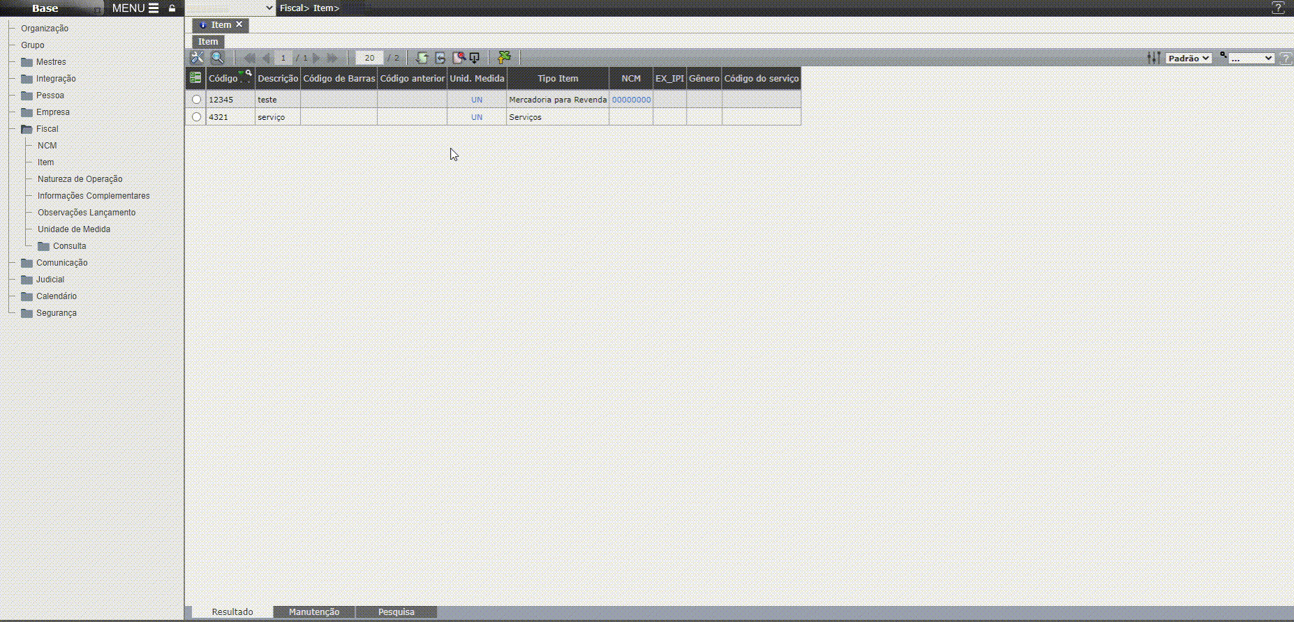 Cadastrar Código Combustíve