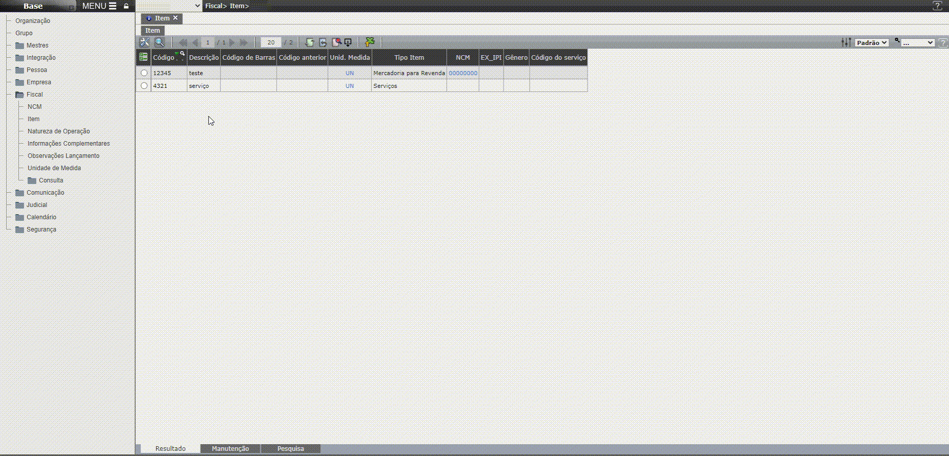 Cadastrar Preço Estimado Produto Novo (FCI)
