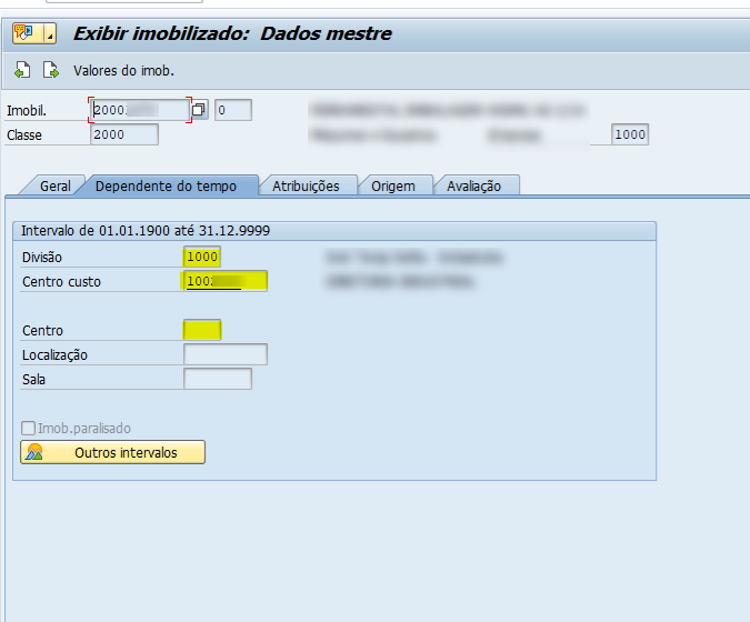 X003: Cadastro de Bem Ativo imobilizado não extraído