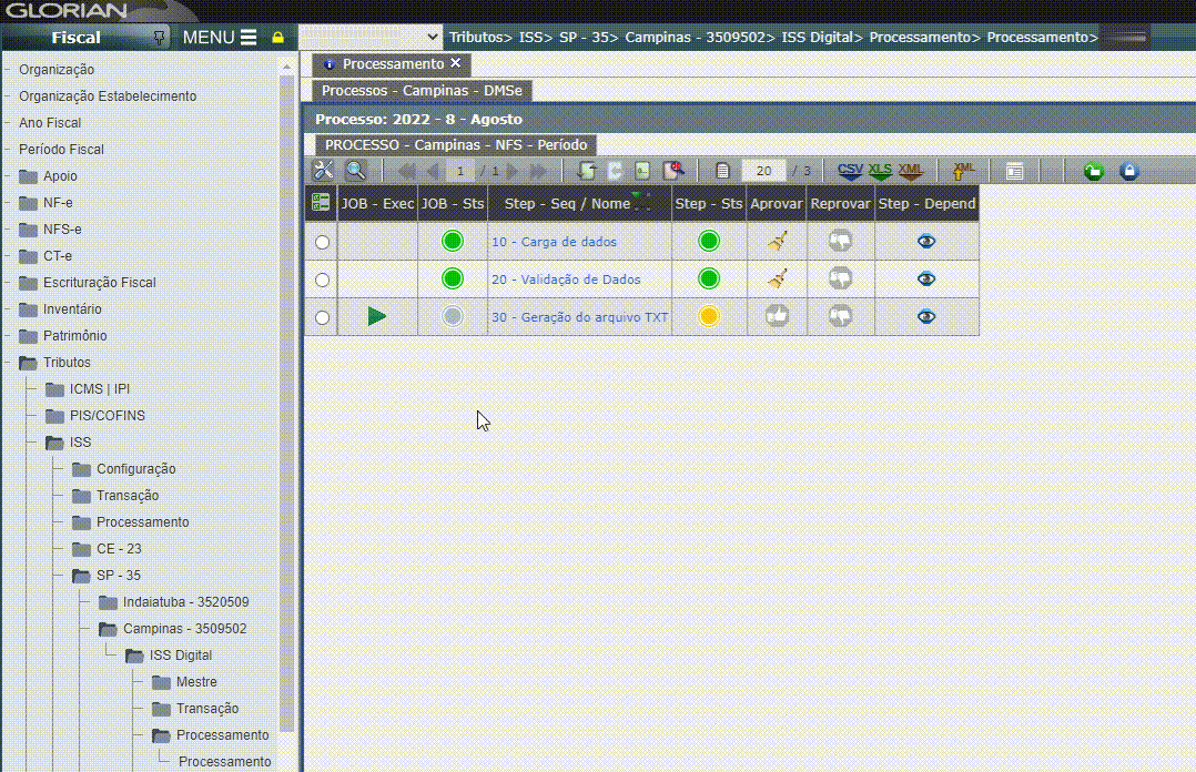 Escrituração de serviços tomados - Campinas