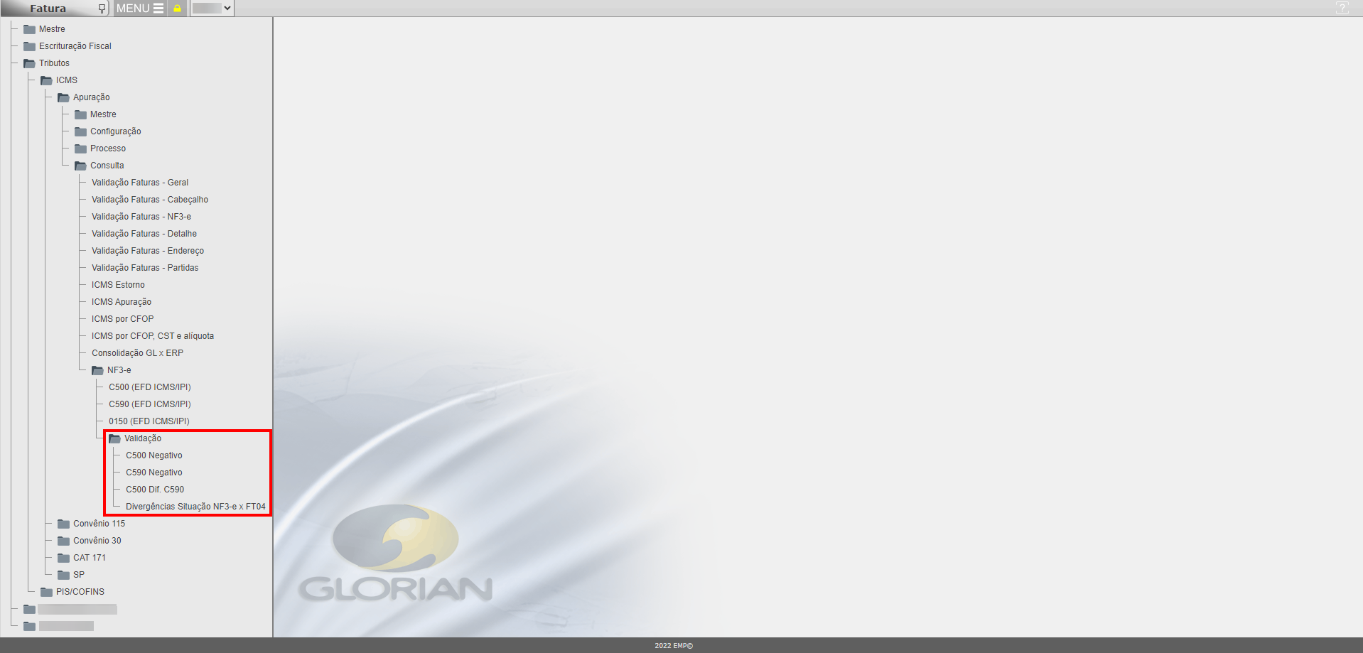 CRIAÇÃO DAS CONSULTAS DE APOIO, PARA VALIDAÇÕES DE NF3-e