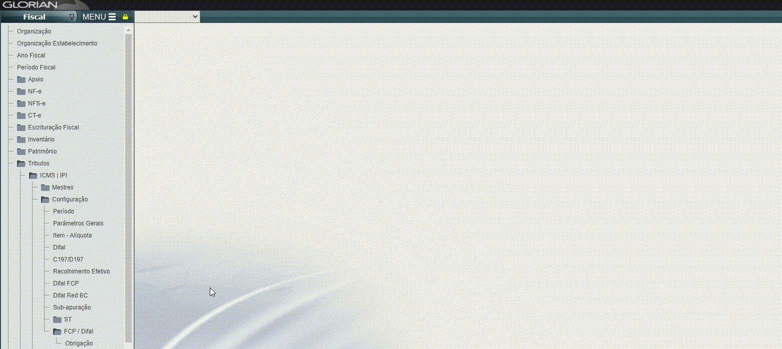 Apuração ICMS|IPI - Configurações obrigações FCP/DIFAL