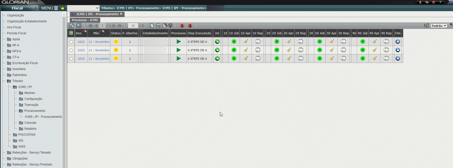 Processamento ICMS IPI