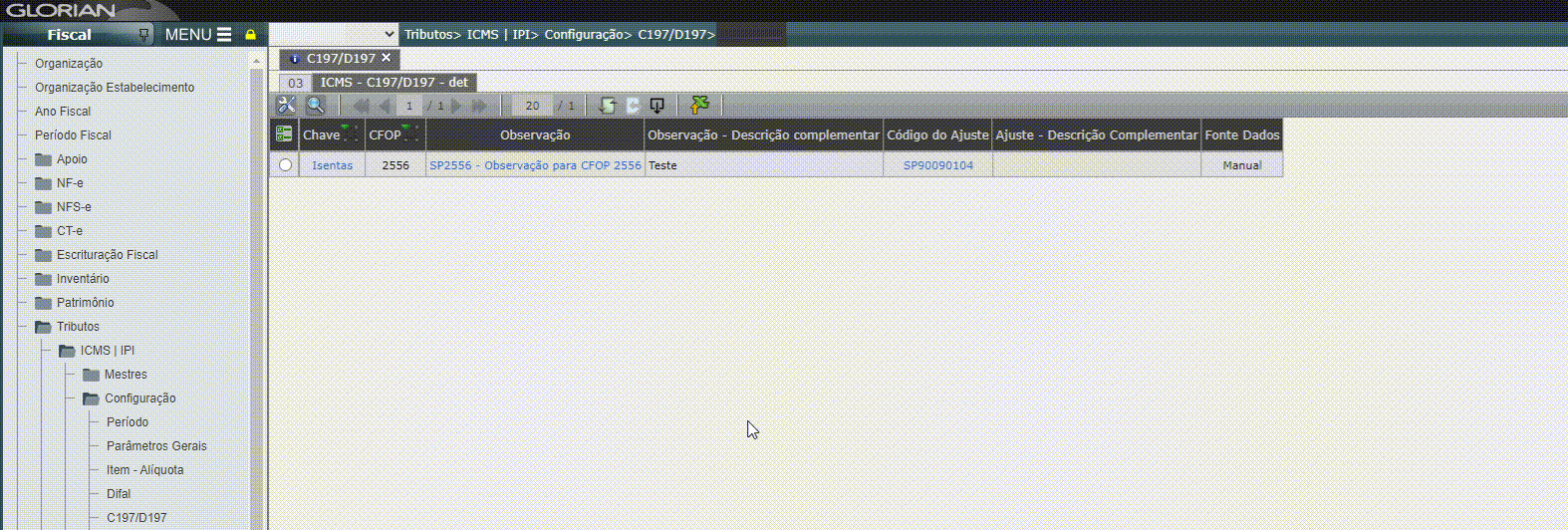 Apuração ICMS|IPI - Configuração para Gerar registro C197, C597 e D197 - SP - CAT 66/2018