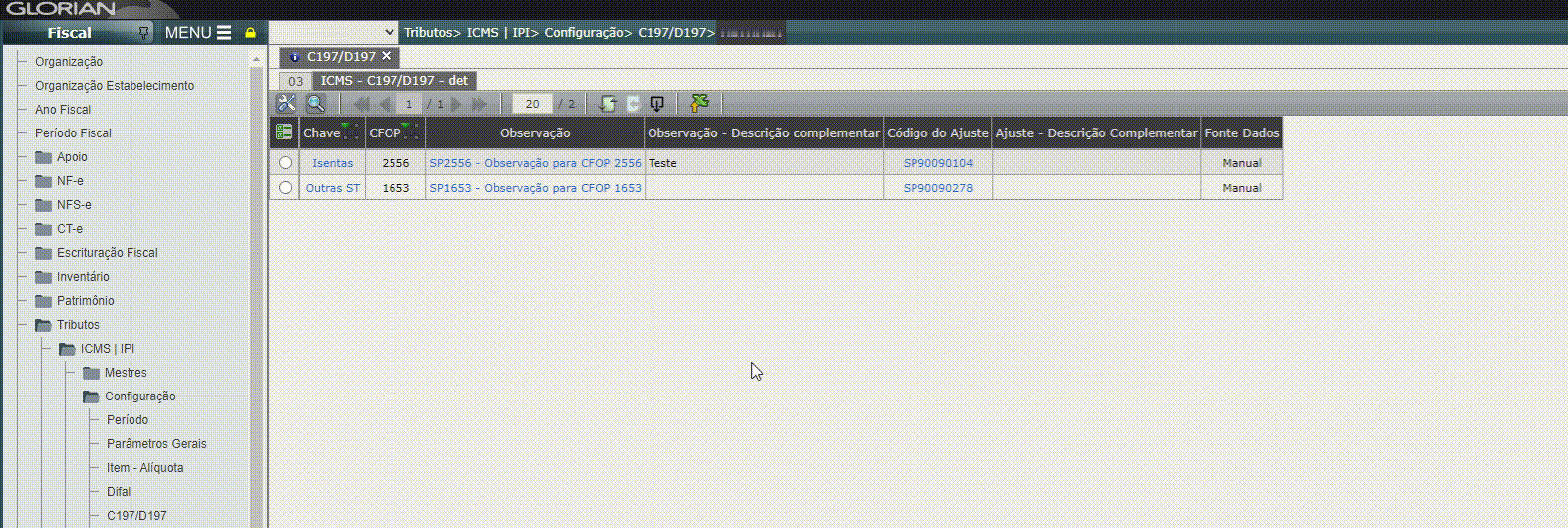 Apuração ICMS|IPI - Configuração para Gerar registro C197, C597 e D197 - SP - CAT 66/2018