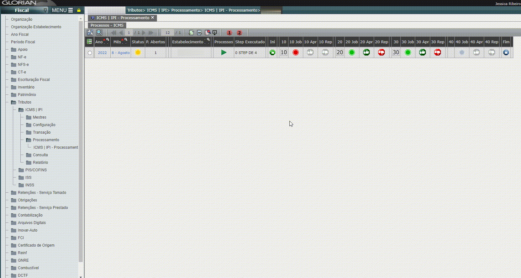 Processamento apurações ICMS|IPI - UF inválida nos doctos