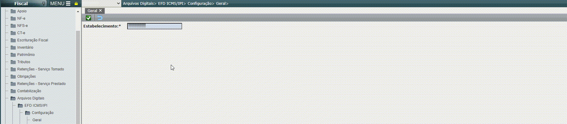 EFD ICMS/IPI - Configuração Geral