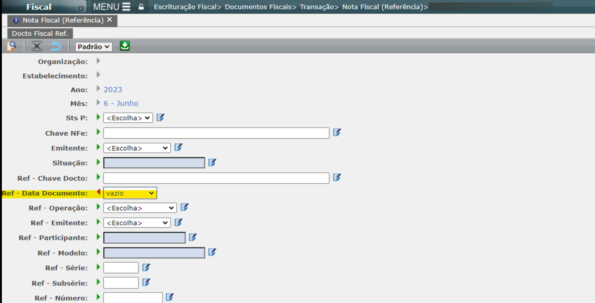 REGISTRO C113, Campo 9 - DT_DOC, Campo obrigatório
