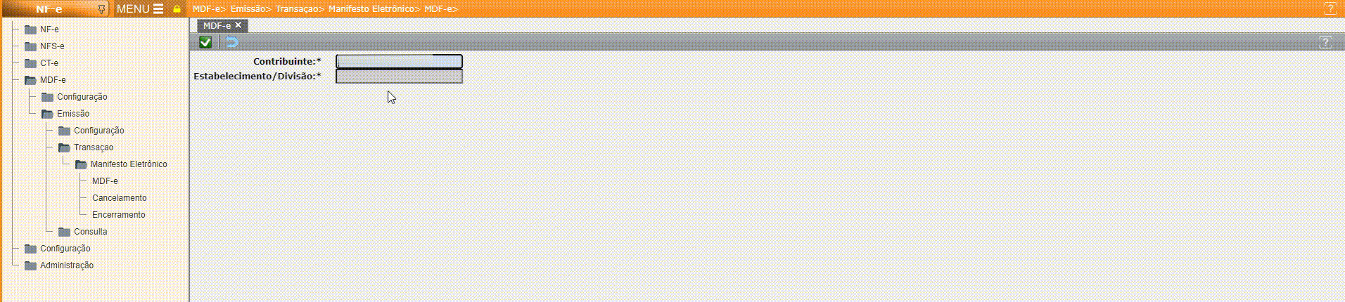 MDF-e - Cancelamento

