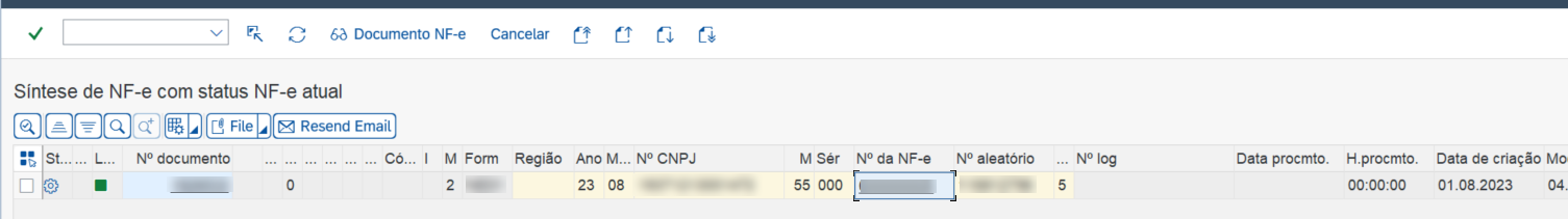 XML de Faturamento não recebido no Glorian NF-e com situação de enviada no Monitor J1BNFE