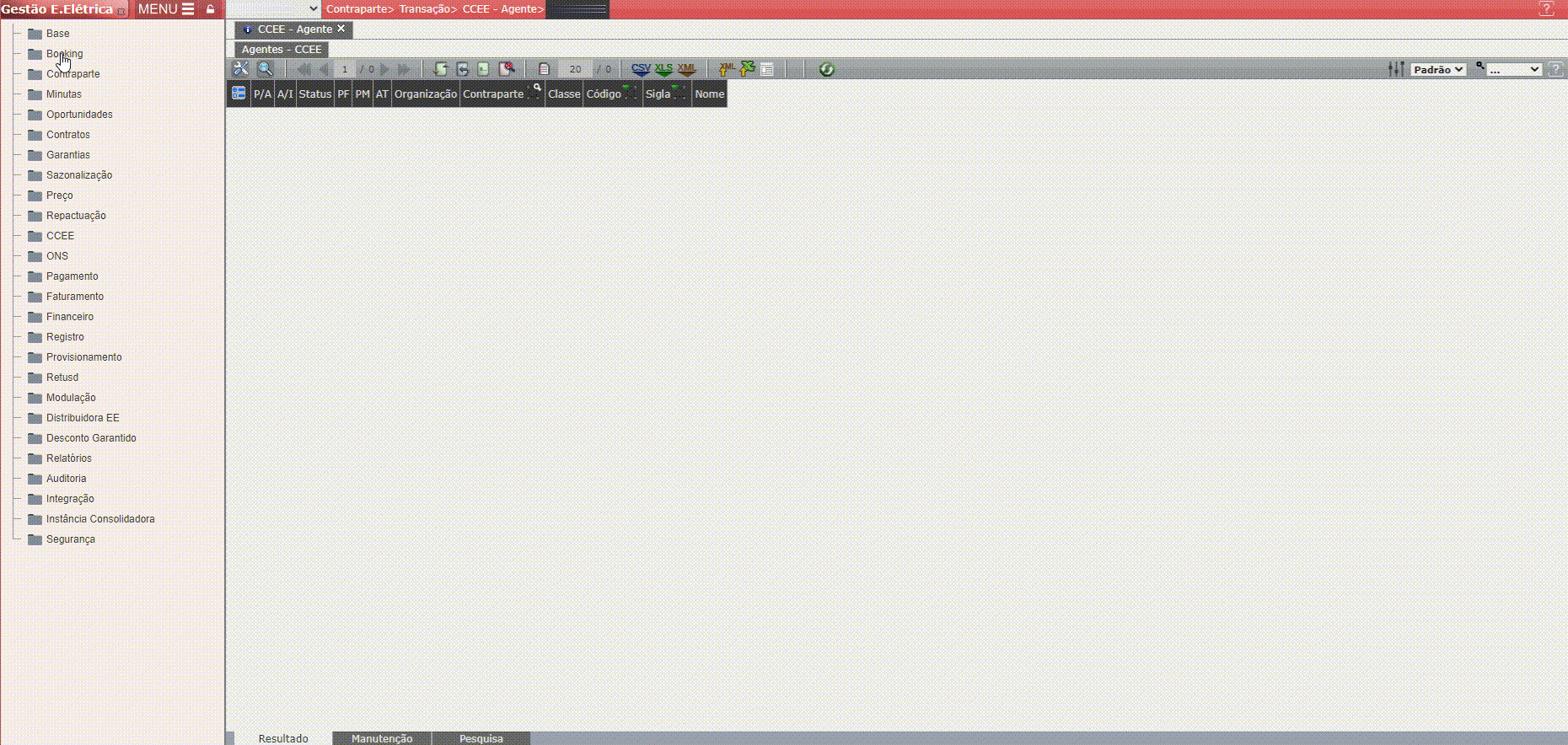 Inclusão de Agente - CCEE da Contraparte em Massa
