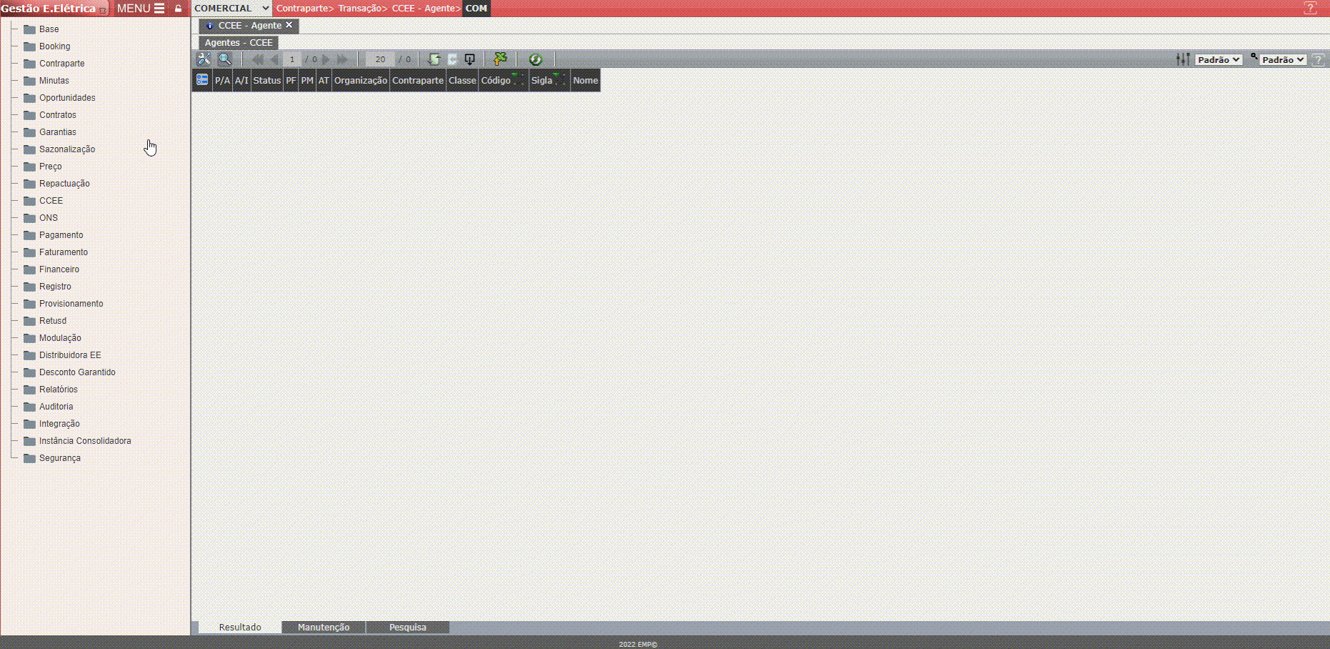 Inclusão e Vinculação de Agente - CCEE com a Contraparte
