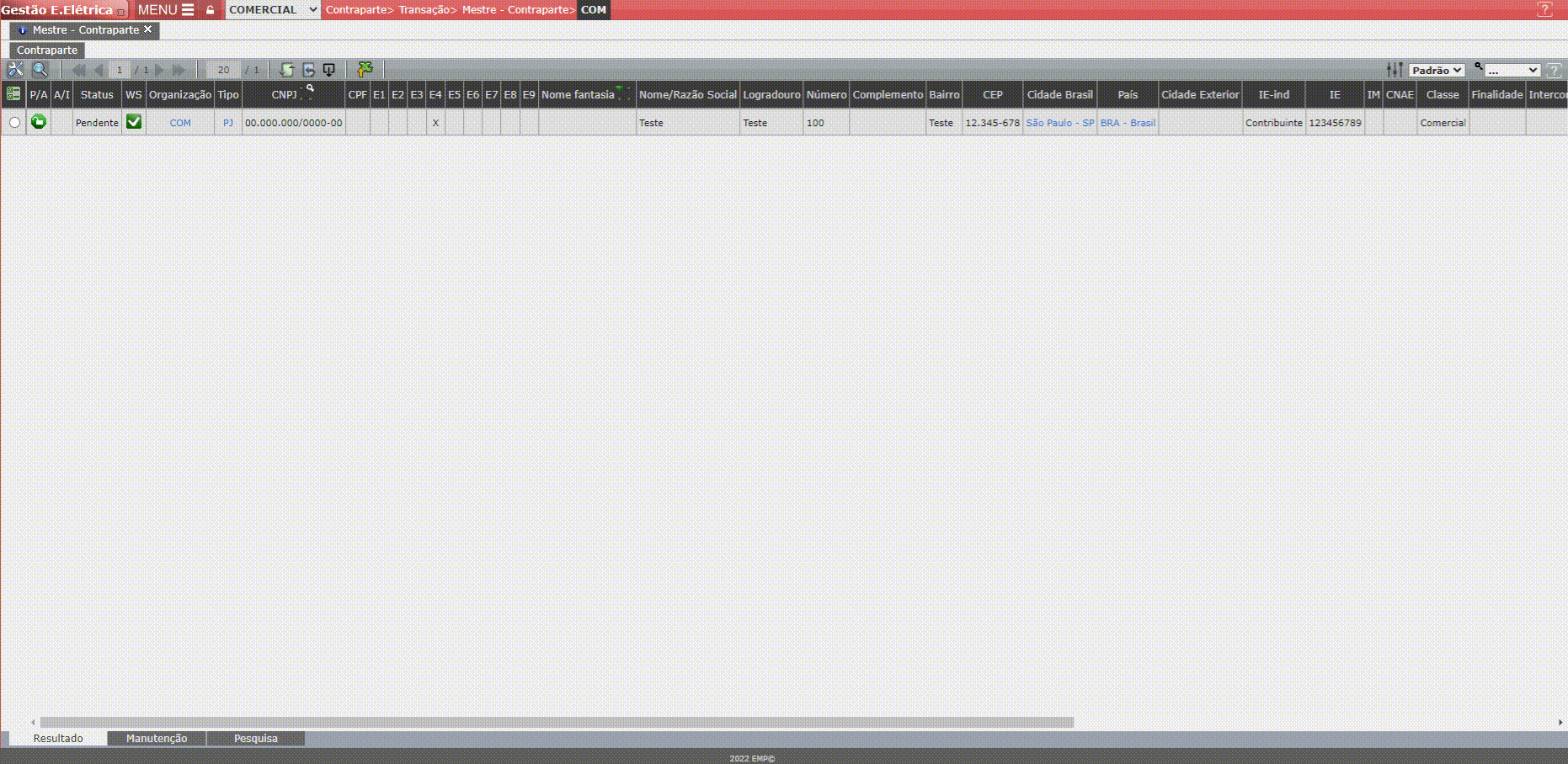 Erro E4: Dados Fiscais - Finalidade
