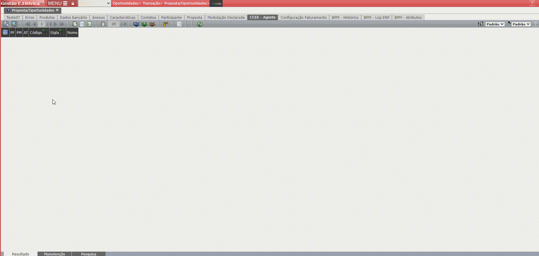 Erros Referentes às Restrições de Agente/Perfil CCEE
