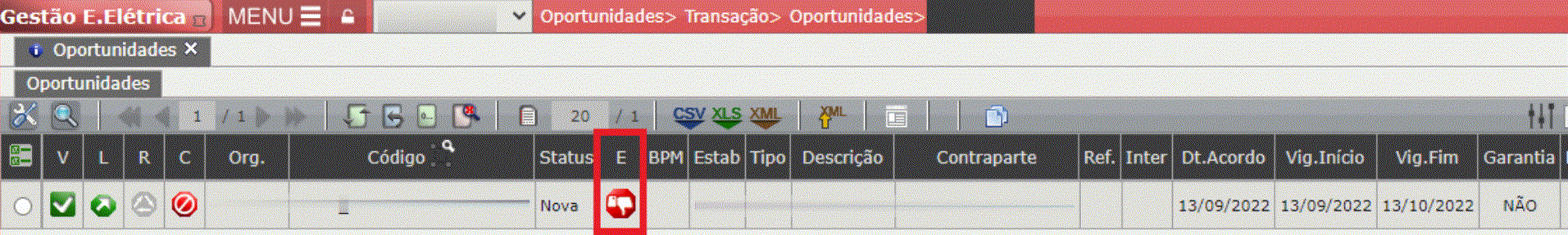 Erros Referentes às Restrições de Anexo
