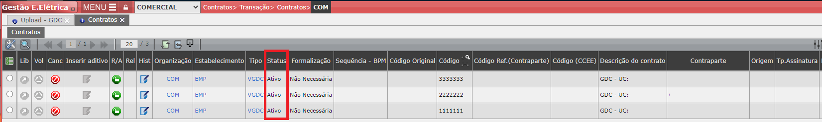 Ativação Contrato GDC