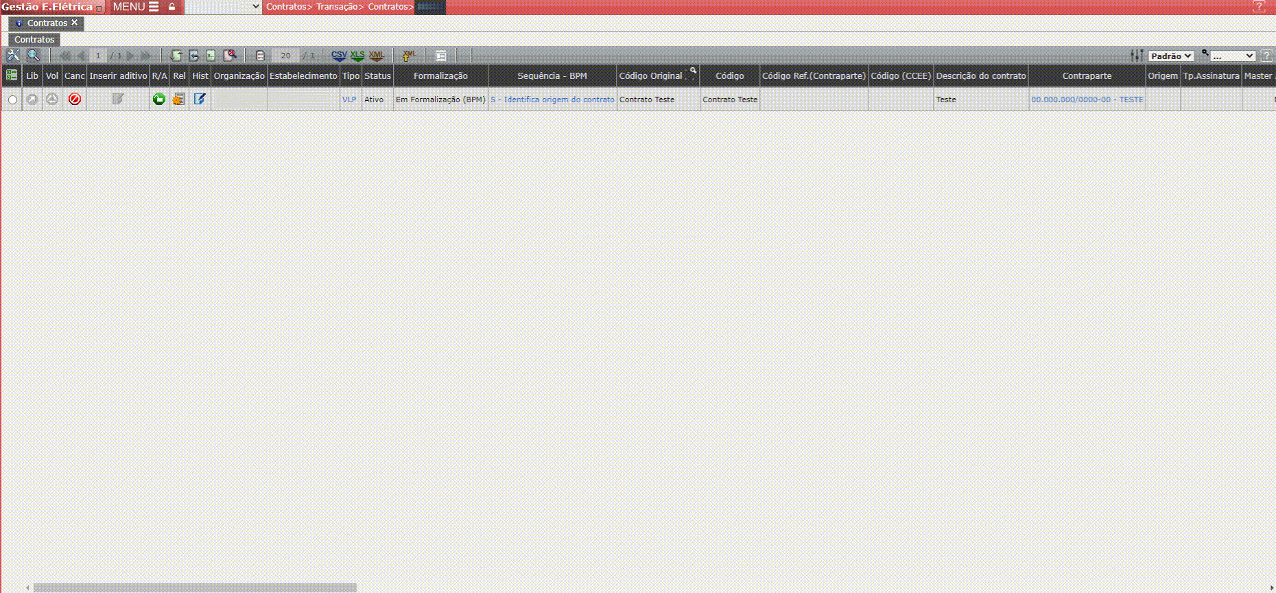 Contratos com datas de vigência incorretas
