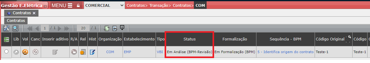 Retornar os Contratos Enviados para o BPM de Revisão
