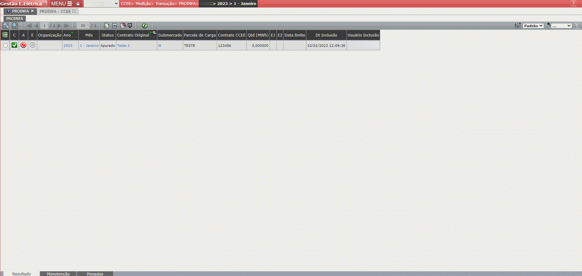 Alerta: Registro em duplicidade
