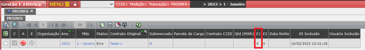 E1: Parcela de Carga