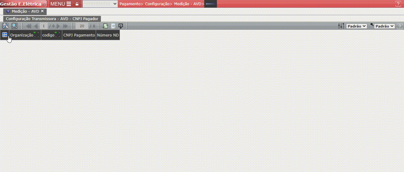 Configuração de CNPJ Pagador - AVD
