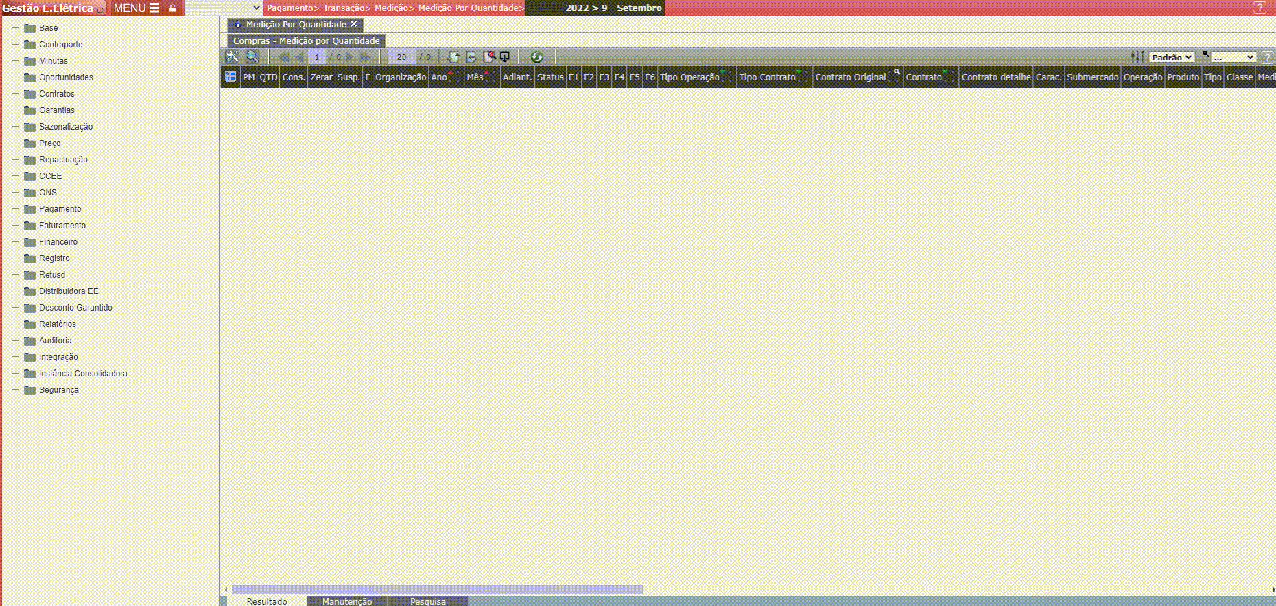 Gerar Medição (Pagamento NFe)