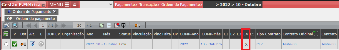 Erro E4: Interface Contrato
