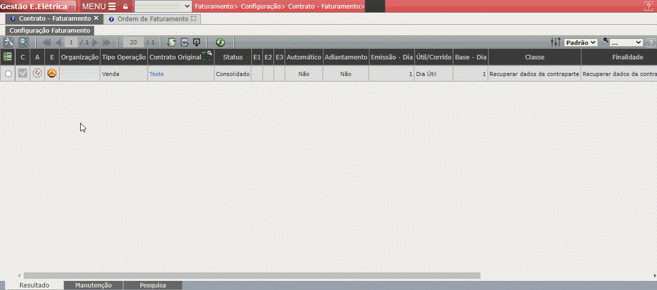 Configuração de Texto - OF
