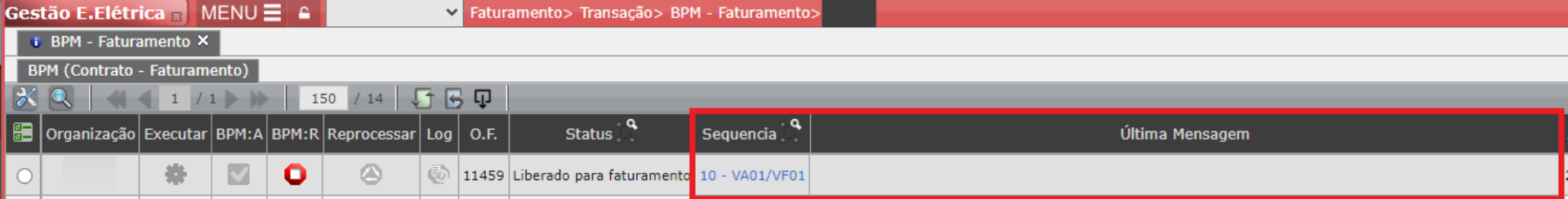 Erro: Interface Abortada [Number 155.624300 cannot be encoded as a BCD of lenght 13 with 3 decimal places at field TARGET_QTY