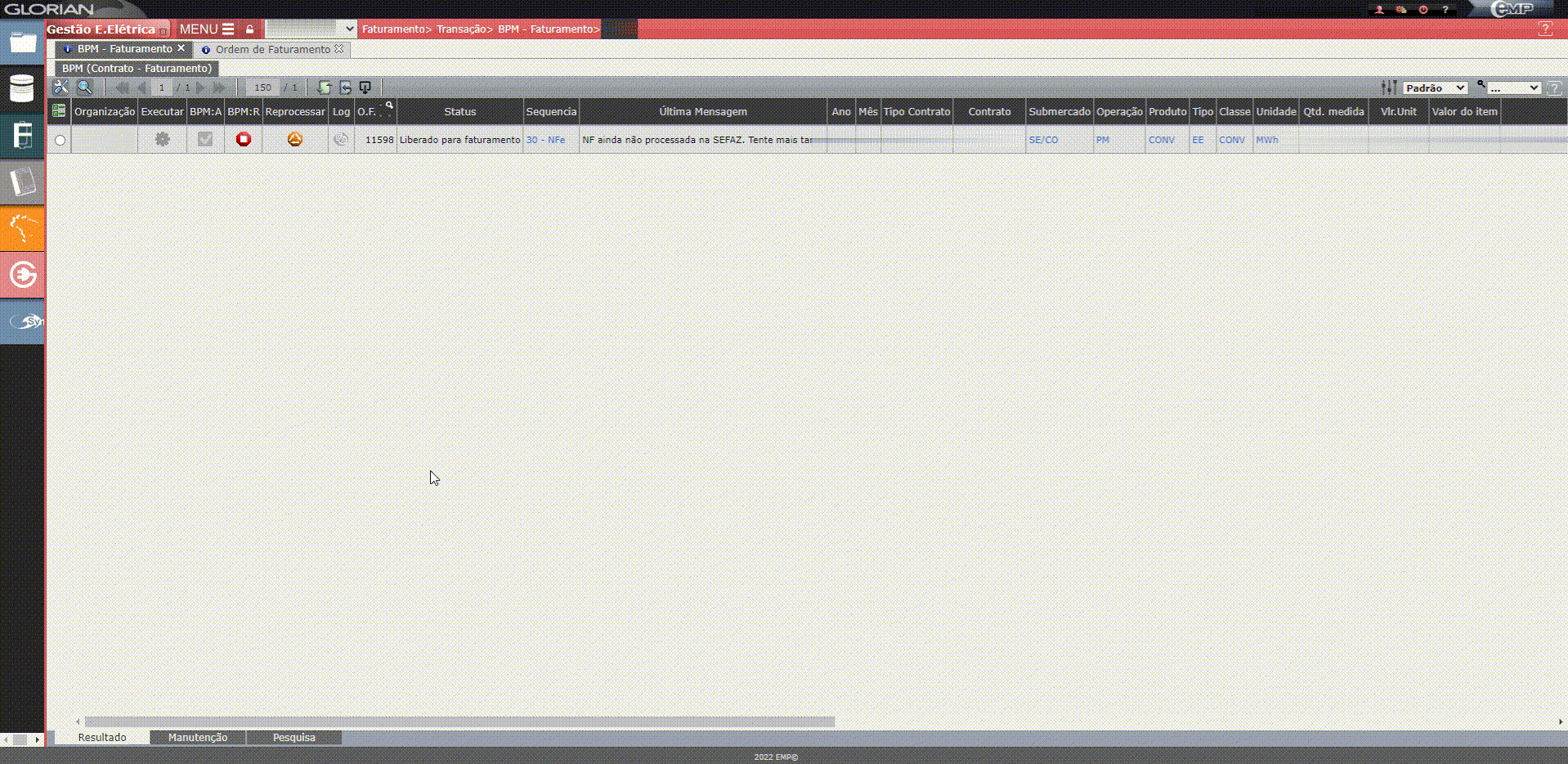 Erro: NF ainda não processada na SEFAZ. Tente mais tarde.