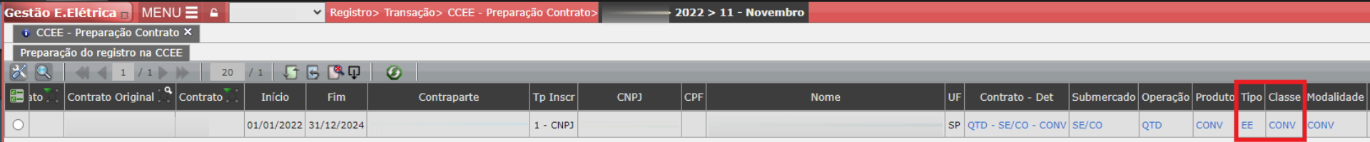 Erro E1: Tipo/Classe
