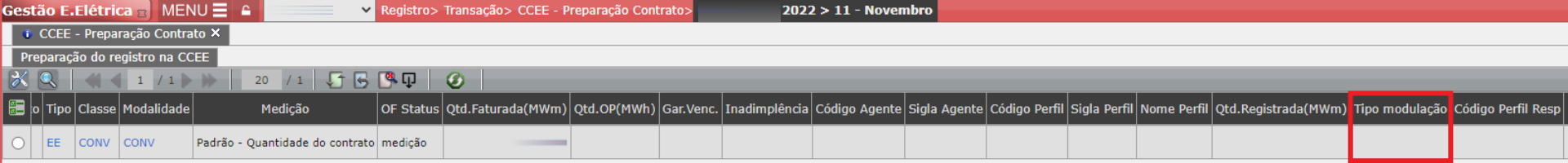 Erro E5: Modulação
