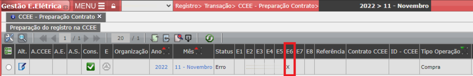 Erro E6: Perfil Resp