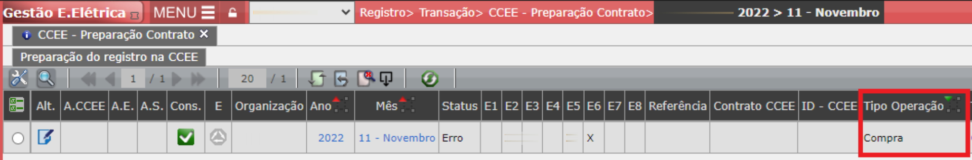 Erro E6: Perfil Resp