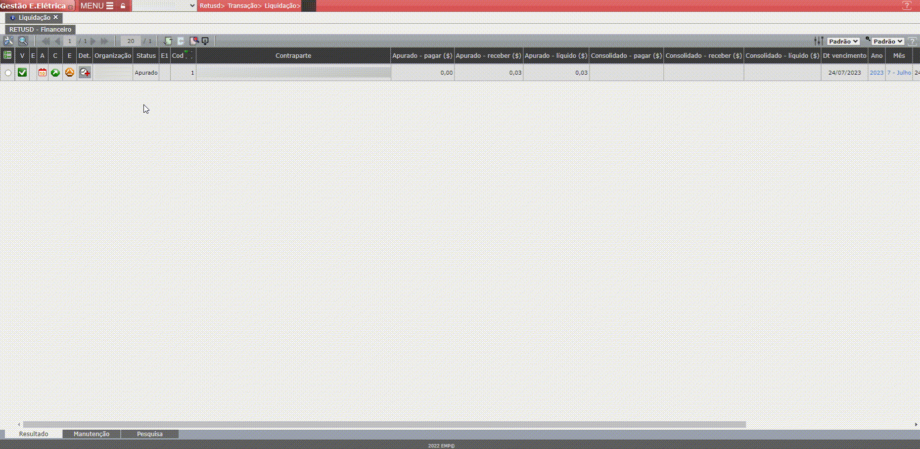 Consolidação Liquidação - Retusd
