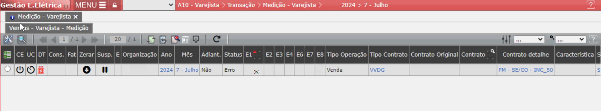 Erro E1 - Participação