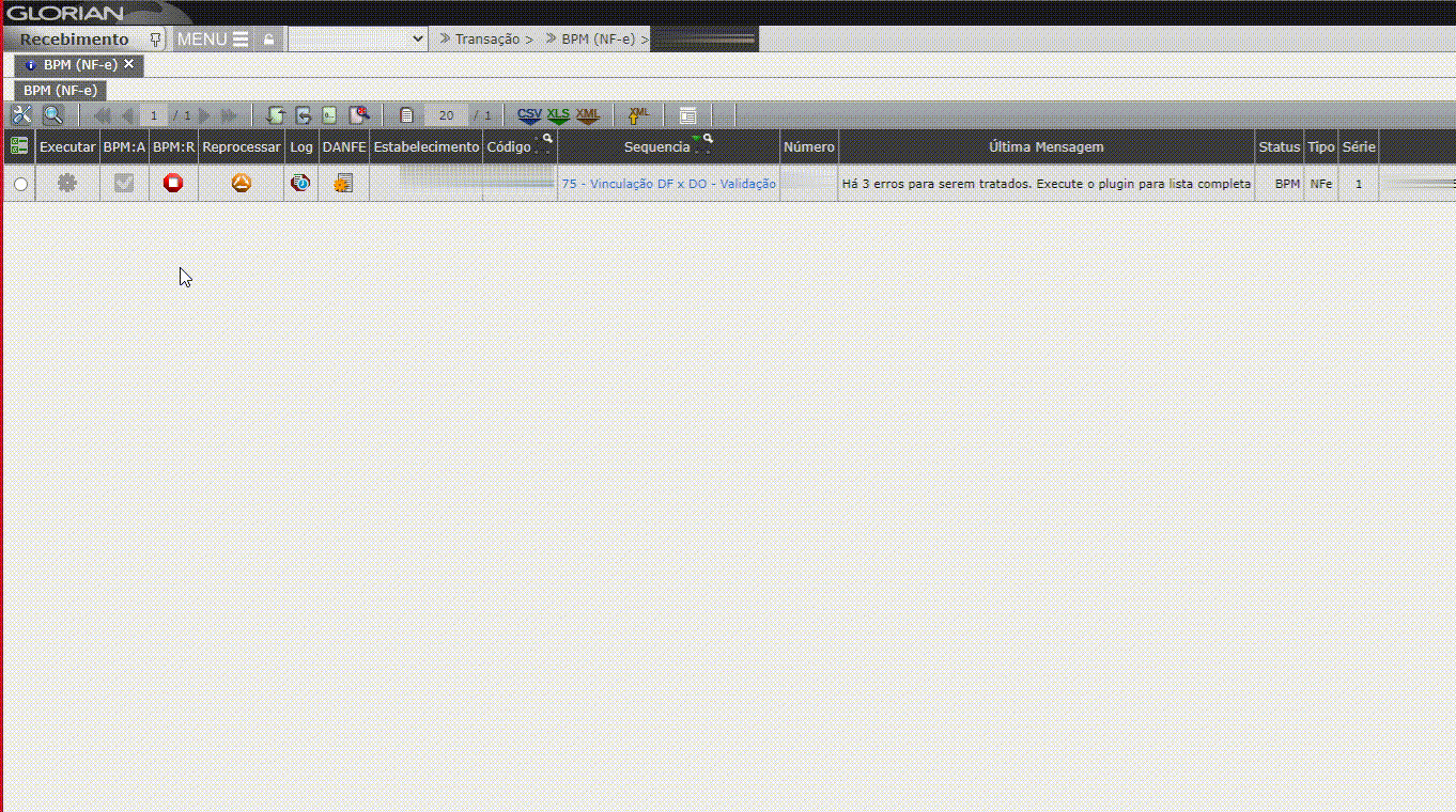 Vinculação DF X DO - Validação - Há (N) erros para serem tratados. Execute o plugin para lista completa.
