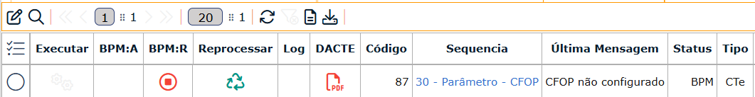 CFOP não configurado
