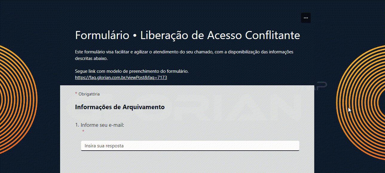 Preenchimento Formulário